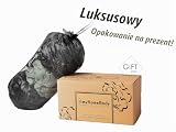 myHomeBody 70 g duża gąbka lufa peeling do ciała gąbka do kąpieli, gąbka złuszczająca - Puf pod prysznic z węglem aktywnym - 2 grafitowe szare + 1 szałwia zieleń, opakowanie 3 szt