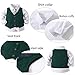 Kimocat Baby Boy Clothes Outfit Suit Long Sleeve Gentleman Tuxedo Vest Wedding Birthday Party Suit (US, Age, 3 Years, Green)