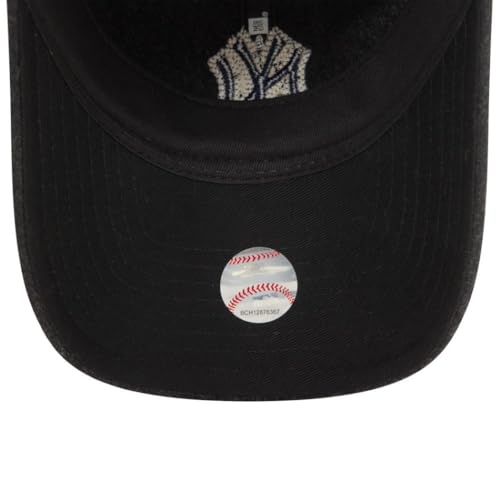 New Era New York Yankees Gorra MLB béisbol Gorra para Fans Ajustable sin Estructura NY 9Twenty Sombrero Negro - imagen 5