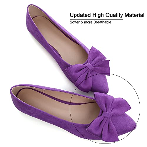 Image of Dear Time Women's Ballet Flats Dress Ballet Shoes Slip on for Office Work Comfortable Shoes