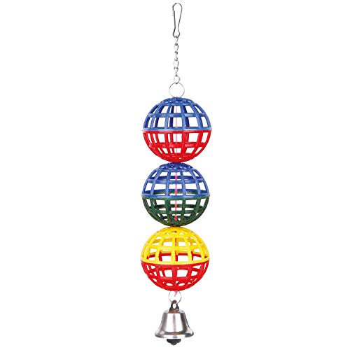 Trixie 5251 3-delige rasterbal met ketting en bel, 16 cm - Afbeelding 3