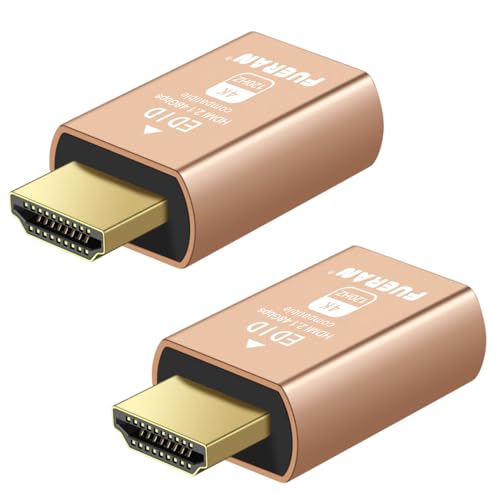 Projecteur Video Émulateur D'Affichage HDMI FUERAN 4K 120Hz - Prise Factice Sans Tête Pour PC, Mac - Plug & Play Emulateur Hdmi Oculus