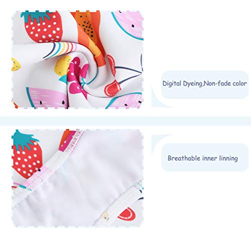 Image of Girls One Piece Swimsuits Hawaiian Ruffle Swimwear Kids Summer Bathing Suit 3-14 Years