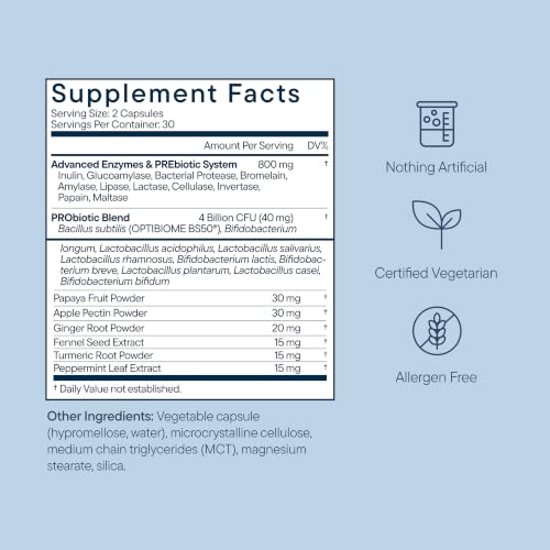 Image of Zenwise Health Digestive Enzymes, Probiotics, for Gut Health Bloat - 60 CT