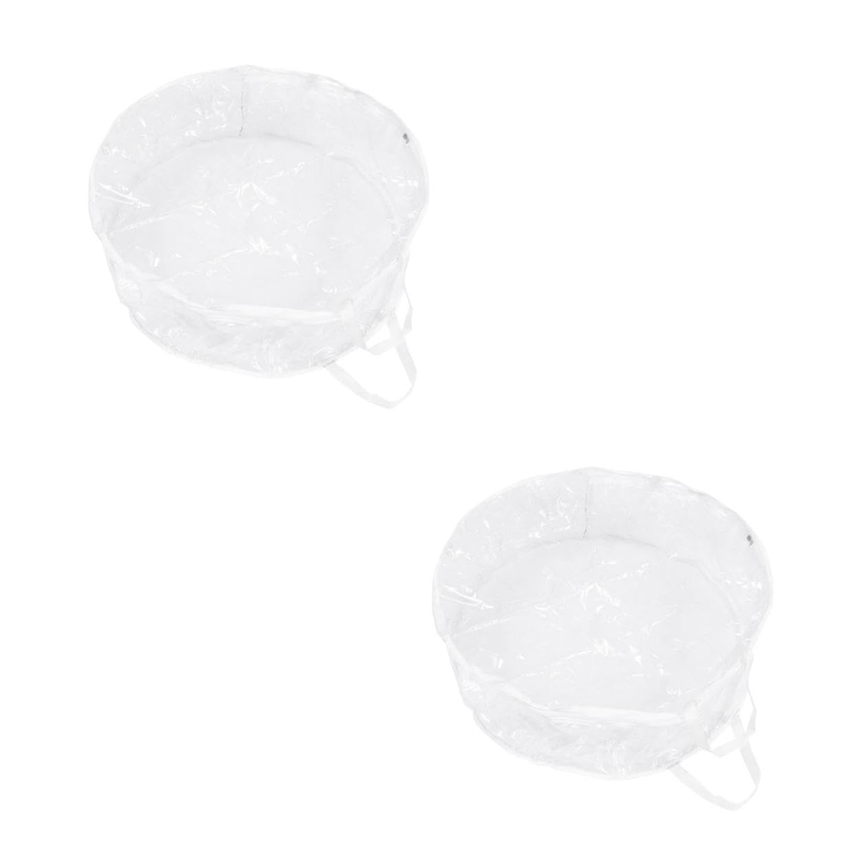 Amosfun 2 STK Weihnachts-Aufbewahrungstasche Weihnachtsbaum durchsichtige Geschenktüten große Aufbewahrungstasche geschenktüte transparent Kranztasche für Weihnachten Kranz Tasche PVC
