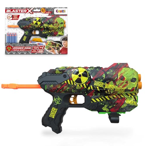 CRAZE Blaster-X Foam Guns Fury - Schaumstoff Pistole Kinder 30cm, 8 Darts, Schussweite 14m - Schaumstoff-Blaster Spielzeug CRAZE Blaster-X Foam Guns Fury - Schaumstoff Pistole Kinder 30cm, 8 Darts, Schussweite 14m - Schaumstoff-Blaster Spielzeug