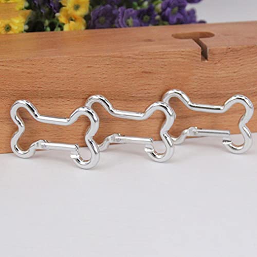 Ifundom 10Pcs Aluminium Camping Carabiner Bone Shape Locking Carabiner Heavy Duty Keychain Spring Clips Hooksoutdoor Keychain Buckle For Backpack Hiking Fishing #TOP1