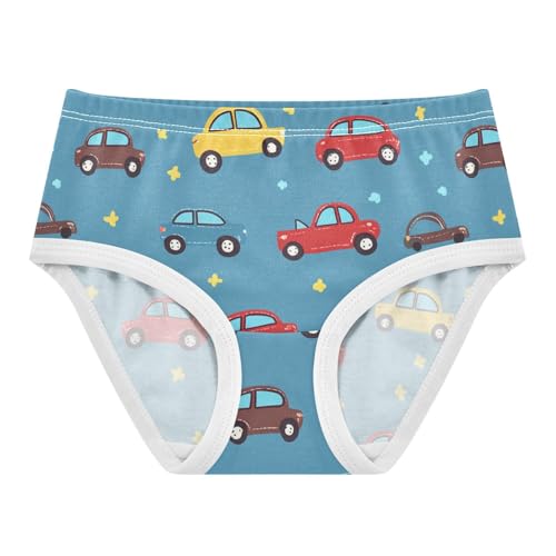 Wusikd Cute Cars Girls' Underwear Cotton Blue Girls Briefs Soft Toddler Underwear 2T - Main Image