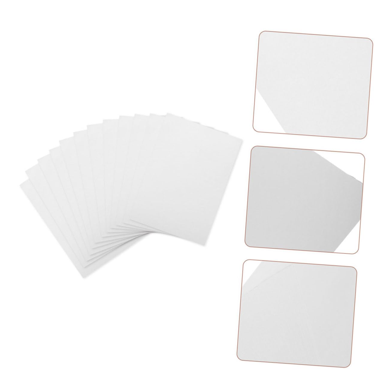 EXCEART Papier Aquarelle 100 Feuilles 160g, Texture Grainée, Blanc, Surface Épaisse pour Peinture à L’eau et Techniques Variées, Format 8k