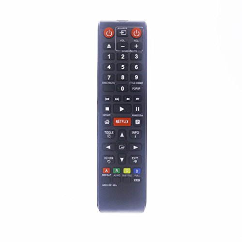 Aurabeam AK59-00146A DVD/Blu-Ray Player Replacement Remote Control with Netflix Button for/fit Samsung BDE5300 BDE5300/ZA BDE5300ZA BDE5400 BDE5400/ZA BDE5400ZA BDE5400ZC BDE5400/ZC BDE5900