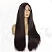 Sheenburphy Wigs Long Wave Silky Heat-Resistant Synthetic Wig Natural Look Party European and Fashion Long Straight Hair Wig wig(18 Inches)