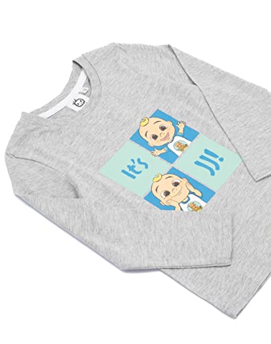 CoComelon Boys T-Shirt | Kids Grey Fun with JJ Top | Long Sleeve Tee Clothing Gift for Toddlers & Children4