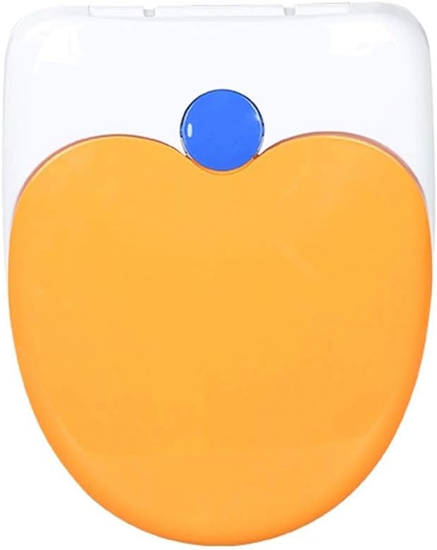 Comfort Seats Deluxe Plastic Contemporary Toilet Seat, Elongated, Bone(Orange,U)