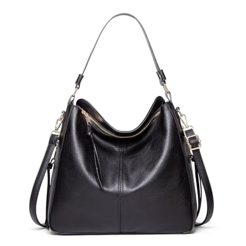 Bolsa Feminina Grande Shopping Trabalho Viagem Atemporal (Preto)