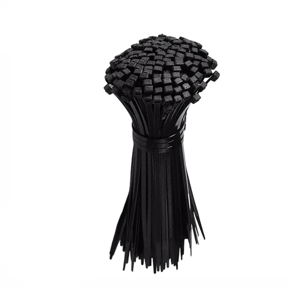 Wzddxunsf Black-B Screw Hole Cable Ties Reusable Fixed Nylon Self-Locking Cord Straps Fastening Loop Office Organizer,200Pcs(,100Pcs)