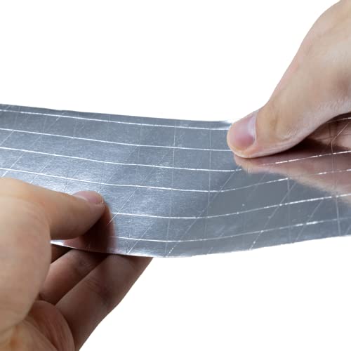 STERR - Starkes verstärktes Aluminiumband Aluminiumfolienband Silber 75 mm X 50 m