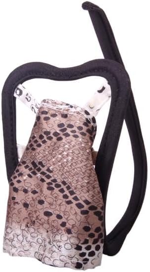MYADDICTIONMen Heart-Shaped C-String w/Snake Skin Pattern Sleeve Sheath Thong Underwear Black