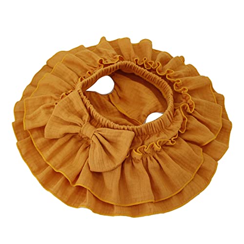 Newborn Baby Girls Soft Cotton Gauze Ruffle Mini Skirt with Shorts Toddler Kids Girls Summer Skorts Cute Athletic