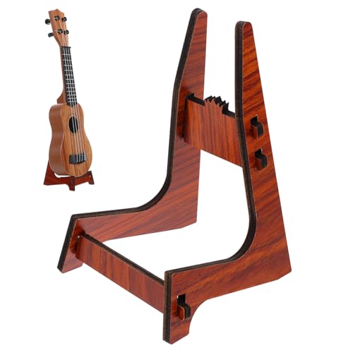 LIOOBO Soporte de Ukulele de Piso Tripié Desmontable y Portátil Base Vertical Estable para Ukulele y...
