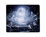 Maße: 200 x 240 x 3 mm Yeuss Kristallschmetterling Rechteckiges rutschfestes Mauspad Wasser, Natur, Himmel, Reflexionsatmosphäre, Dunkelheit, Erde, Grafik, Mitternachtsspiel-Mauspad 200 mm x 240 mm