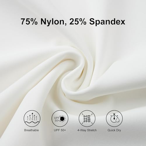 beroy Womens Sleeveless Golf Polo Shirts Collared V Neck Cropped Tennis Athletic Tank Tops Quick Dry, White M