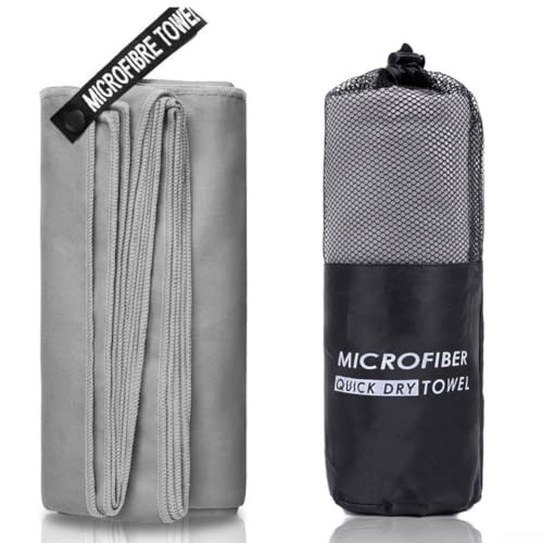 Microfibre Sports Towel Quick Dry Gym Towel for Running Yoga Swimming - for ultra Absorbent Fast Drying Fitness Towel with Bag 30x50cm(B 80x180cm)