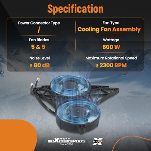 Image of maXpeedingrods Engine Radiator Cooling Fan Assembly for Harley V-Rod /VRSCDX 30103041