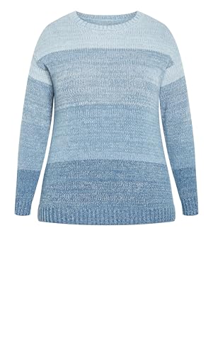 Image of Avenue Women's Plus Size Reese Ribbed Knit Sweater