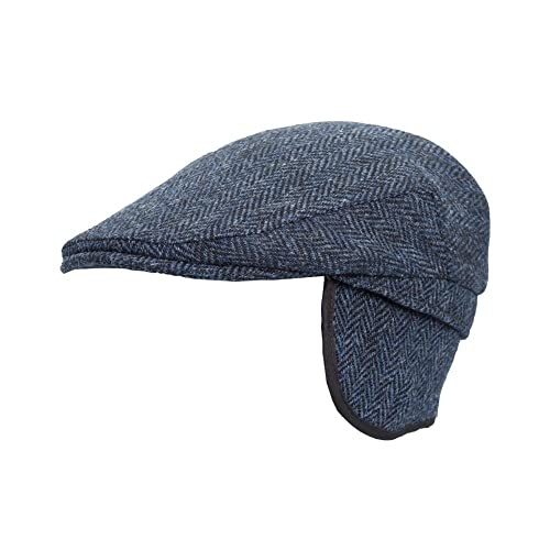 Casquette Harris Tweed avec cache-oreilles pour randonnée