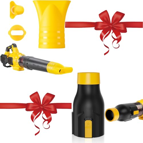 Dinftin Bundle - Blower Nozzle & Flat Nozzle for Dewalt 60V MAX Leaf Blower (DCBL772X1, DCBL772B, DCMBA572N) - Car Drying & Flat Nozzle Set