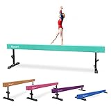 FBSPORT 8ft Adjustable Balance Beam: High and Low Floor Beam Gymnastics Equipment for Kids/Adults,Gymnastics Beam for Training,Practice, Physical Therapy and Professional Home Training with Legs