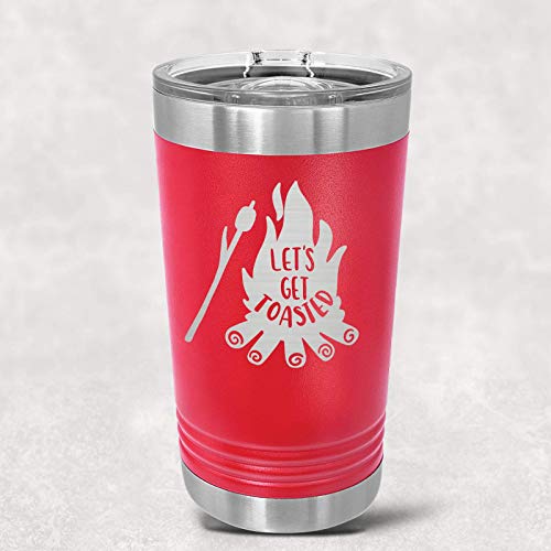 Let's Get Toasted Stainless Tumbler - 3 Sizes - 16 Colors #TOP2