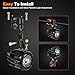 Motorcycle Auxiliary Lights,LEDMIRCY Motorcycle Driving Lights With Switch Wiring Harness Kit Fog Spot Light Waterproof and Shockproof Exploradoras LED Para Moto with Mount Brackets for ATV Snowmobile