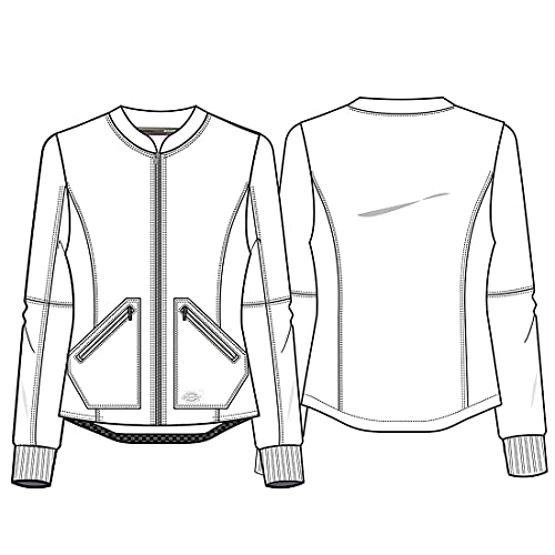 Dickies Retro Women Warm Up Scrubs Jacket Dk311, Xl, Royal #TOP7