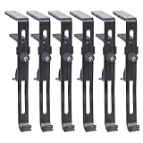 Tmboryuu Colgador expandible para chimeneas para medias, materiales de hierro, antideslizante, protección de pared frontal, diseño de chimeneas, gancho sin taladro, colgador de calcetines de Navidad