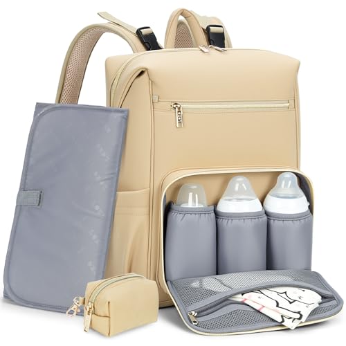 Lekesky Diaper Bag Backpack with Changing Pad