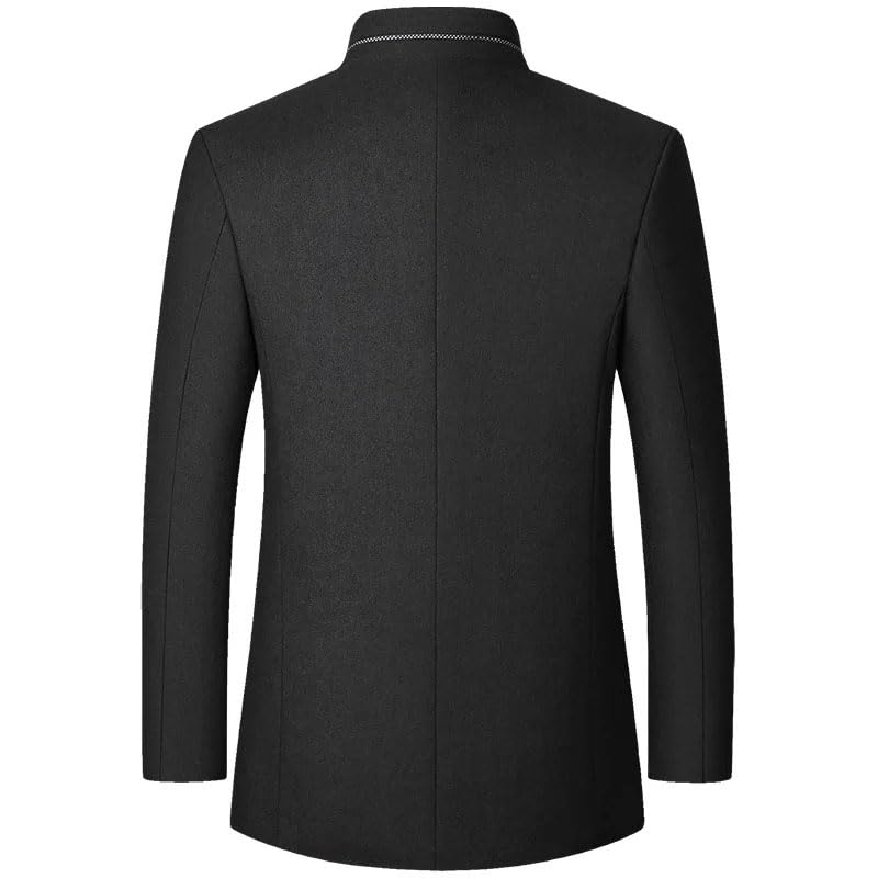 Male Slim Fit Blazers Coats Men Cashmere Blazers Suits Jackets Stand-Up Collar Business Casual Suits Coats2