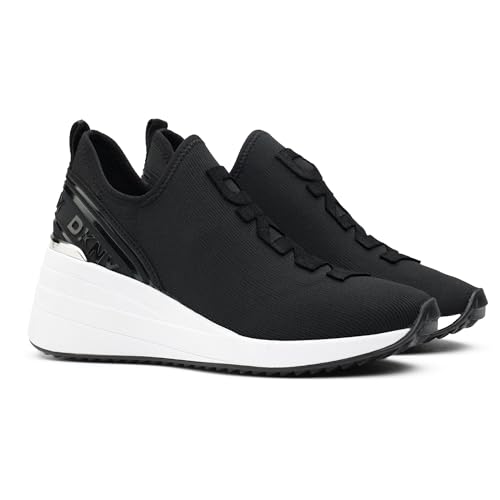 DKNY Women's Keeva Everyday Slip on Wedge Sneaker with Logo2