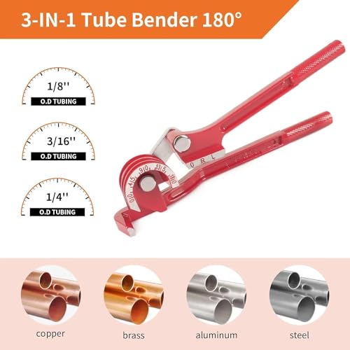 Brake Pipe Flaring Tool Set + 3 in 1 Tubing Bender + 3/16"x 25ft/7.6m Brake Line with 16 Fittings + 1 Tube Cutter, Brake Line Flaring Tool, Ideal for Vehicle Brake Systems, Air Conditioning Systems 5 Brake Pipe Flaring Tool Set + 3 in 1 Tubing Bender + 3/16"x 25ft/7.6m Brake Line with 16 Fittings + 1 Tube Cutter, Brake Line Flaring Tool, Ideal for Vehicle Brake Systems, Air Conditioning Systems - Image 5