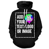 Design Your Own Hoodie-Custom Hoodie Personalized Sweatshirt Hoodie For Men & Women Black