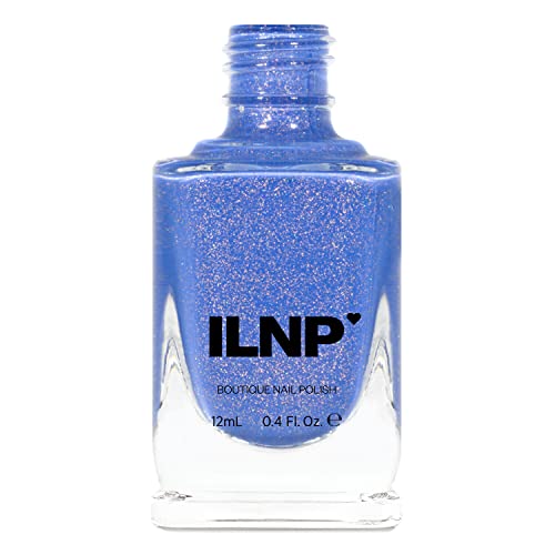 Image of ILNP Ocean Ave - Cerulean Blue Holographic Nail Polish