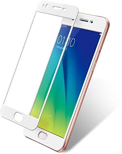 Image of Screen Protector for Oppo A57 (White) Tempered Glass Edge-to-Edge 6D Screen Guard With Installation Kit