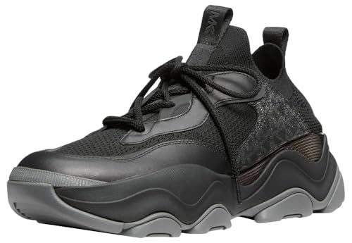 Michael Kors Men's Atlas Knit Trainer, Black, 8.5 - image 1