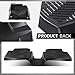 G-PLUS Floor Mats Fit for Honda Civic Sedan & Hatchback 4-Door 2016-2021/Fit Coupe 2-Door 2016-2021 Floor Liners,TPE Custom Fit All Weather Protection Floor Liners,Front & 2nd Row Car Mats Black