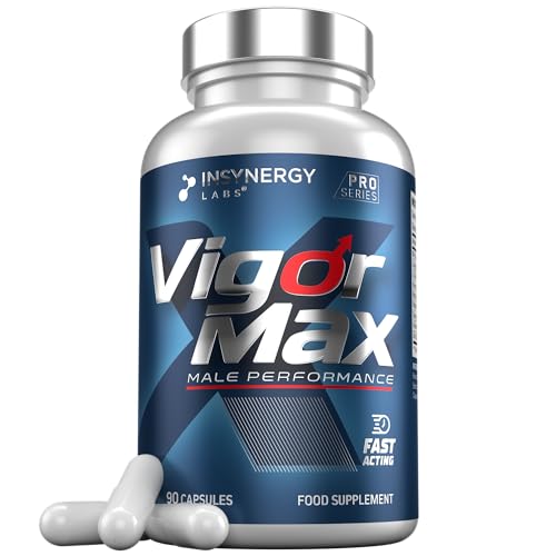 VigorMax Male Performance Supplement Extra Strong Fast Effect for Men - Energy, Stamina, 90 Ginseng Tablets