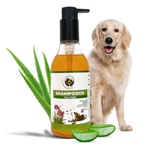Image of FUR BALL STORY Tick & Flea Control Dog Shampoo | Anti Tick & Flea Cleanser for Dogs & Puppies | Helps Repel Ticks with Itch Relief, Cleanses & Moisturizes Skin | Neem, Aloe Vera & Citronella, 300 ml