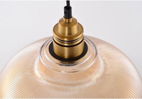 Lampe de lustre de luxe moderne éclairage LED en verre à rayures