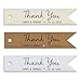 Summer-Ray 50 Personalized Mini Wedding Favor Gift Tags Pennant Flag (Brown Kraft)
