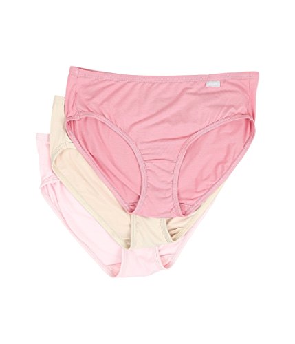 Jockey Women's Underwear Supersoft Hipster - 3 Pack, Pastel Pinwheel/Sand/Frosty Pink, 8 #TOP17