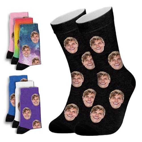 ALBK Custom Socks Personalized Gifts for Men Women,Funny Socks White Elephant Gifts for Adult